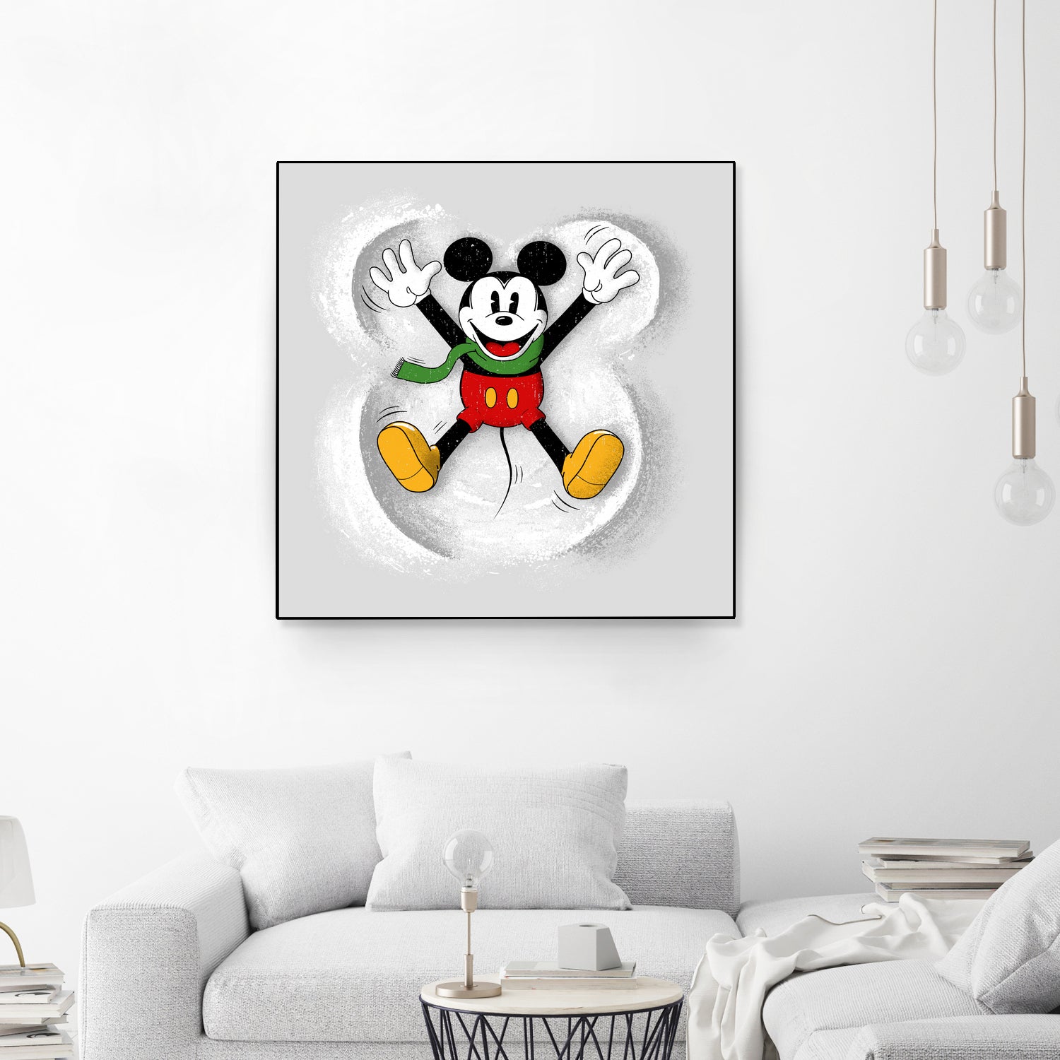 Snow Mickey by Florent Bodart on GIANT ART - digital painting