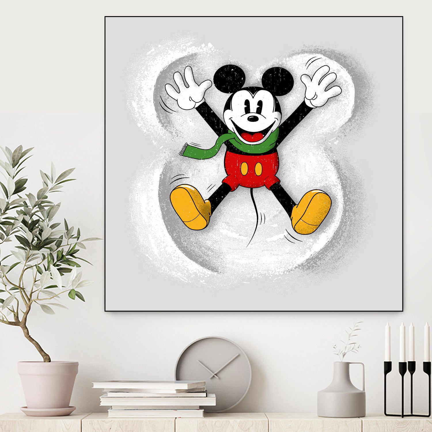 Snow Mickey by Florent Bodart on GIANT ART - digital painting