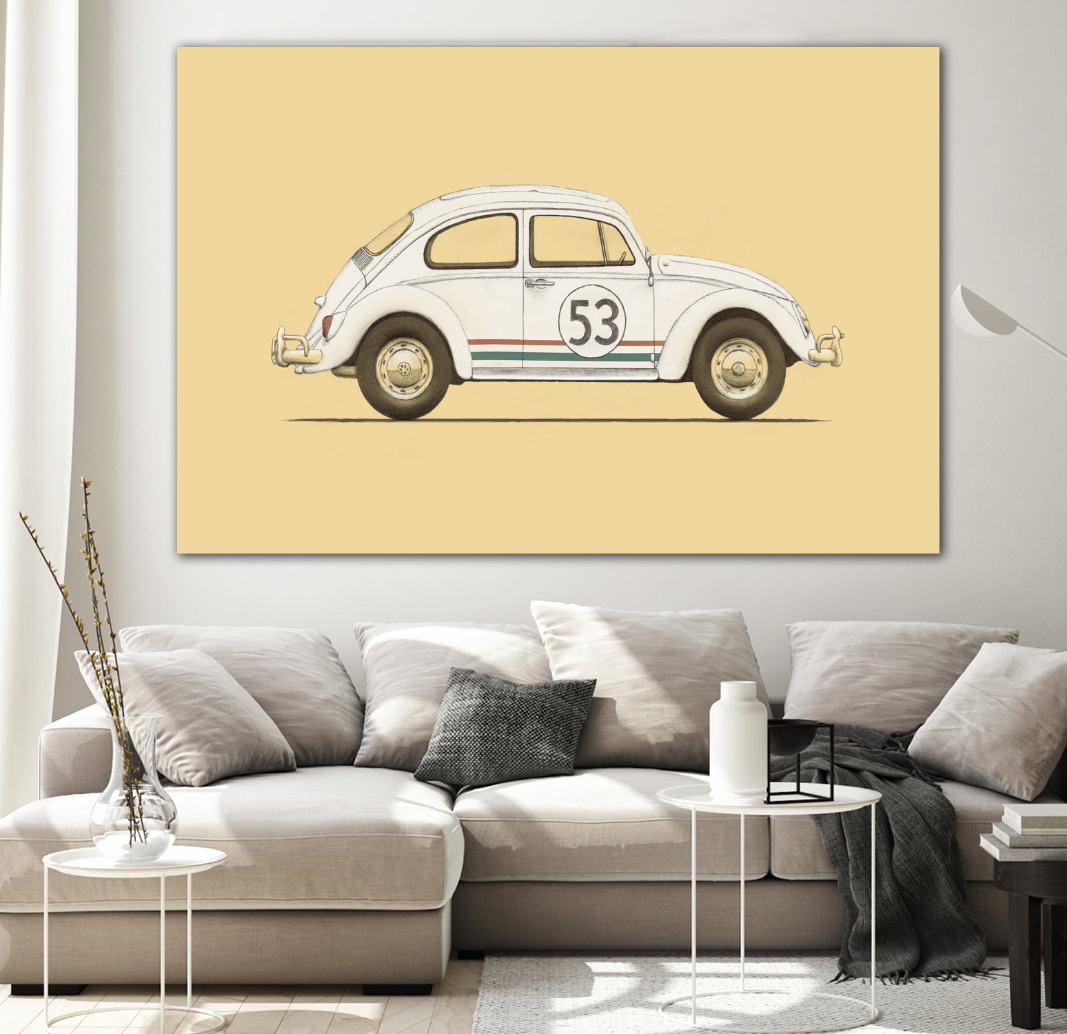 Famous Car #4 - VW Beetle by Florent Bodart on GIANT ART - digital drawing