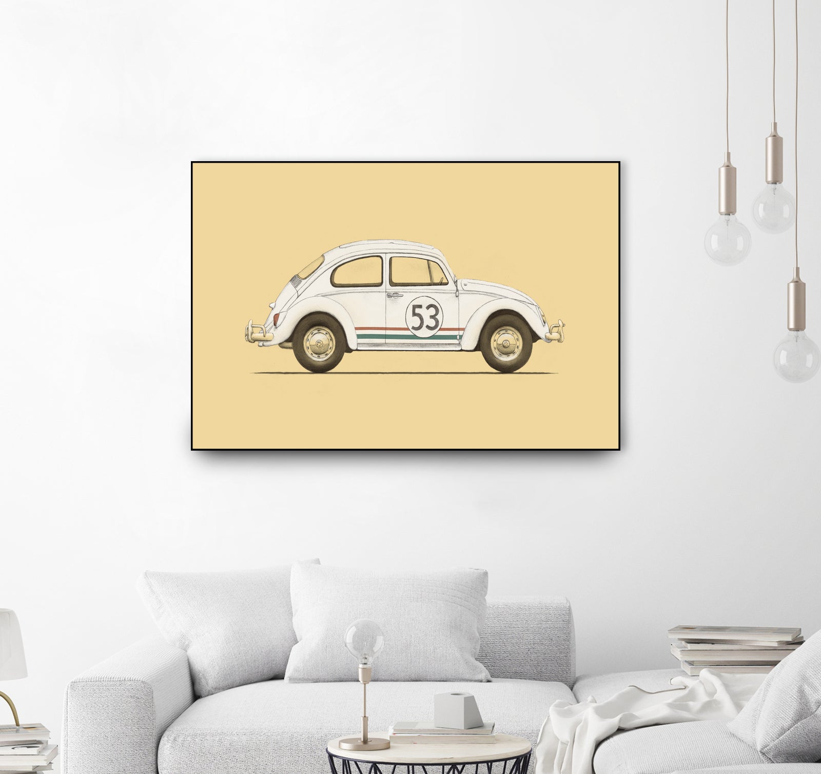 Famous Car #4 - VW Beetle by Florent Bodart on GIANT ART - digital drawing