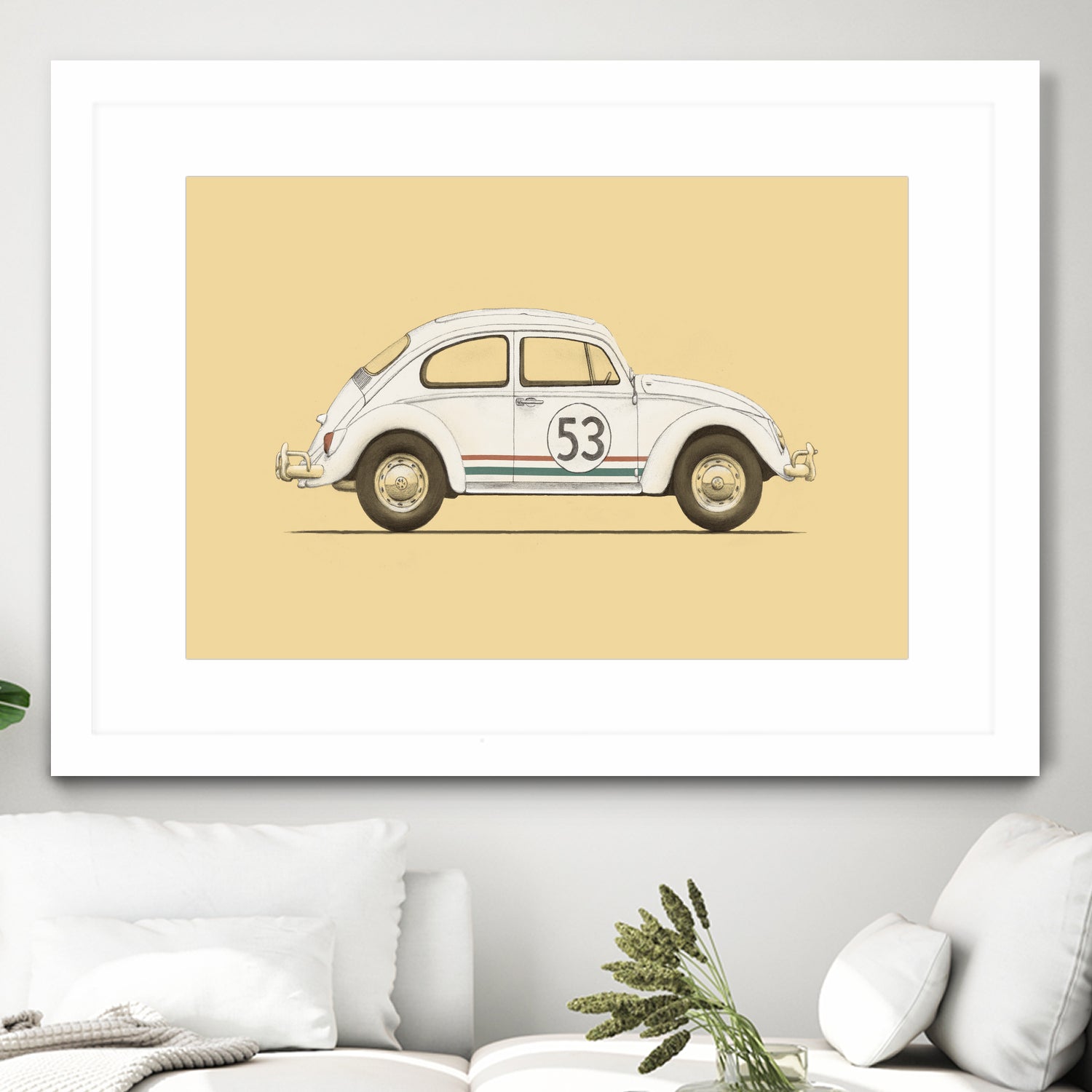 Famous Car #4 - VW Beetle by Florent Bodart on GIANT ART - digital drawing