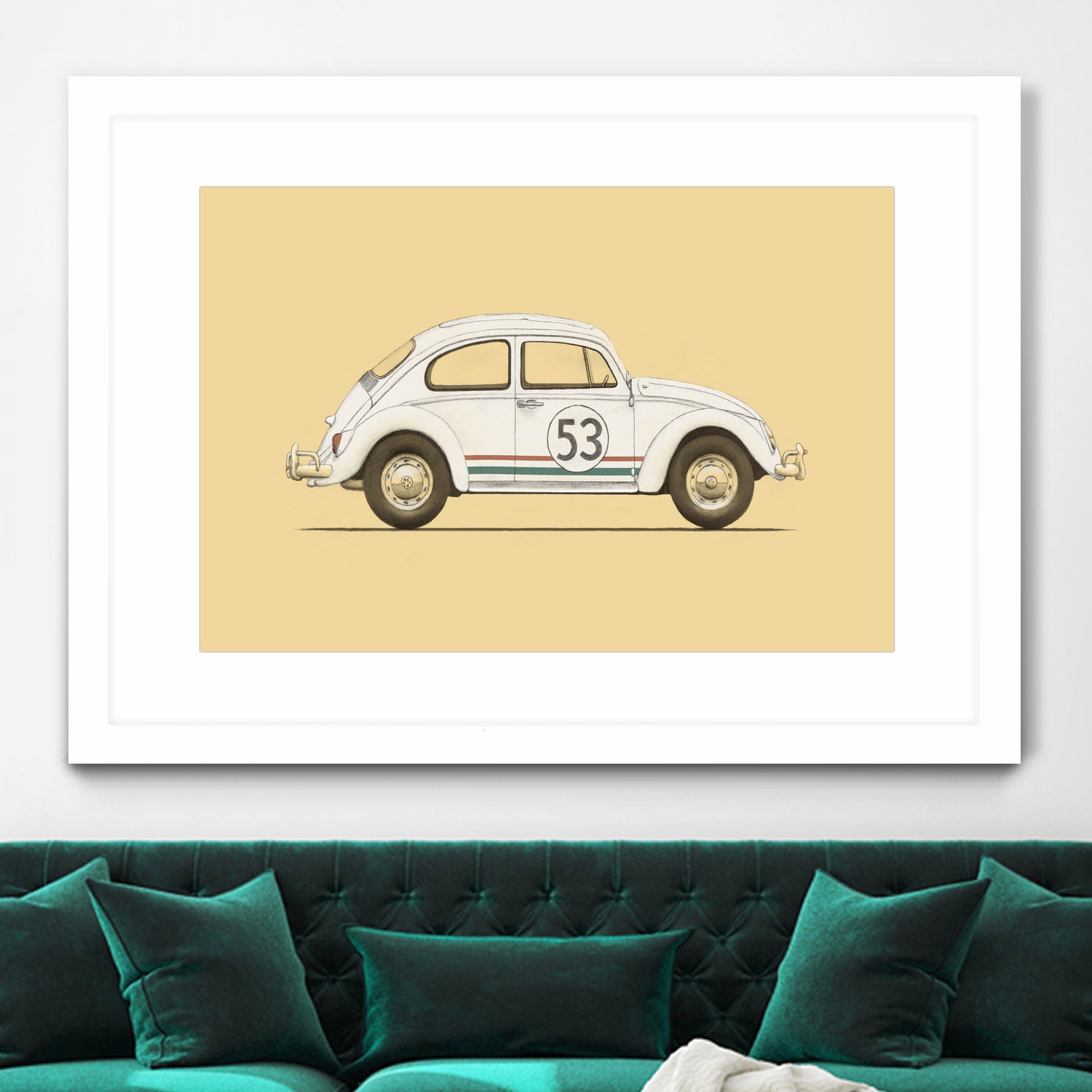 Famous Car #4 - VW Beetle by Florent Bodart on GIANT ART - digital drawing