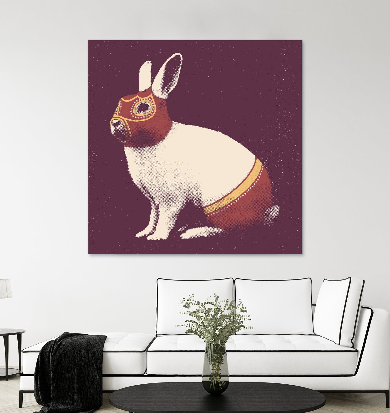 Lapin Catcheur (Rabbit Wrestler) by Florent Bodart on GIANT ART - digital drawing