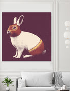 Lapin Catcheur (Rabbit Wrestler) by Florent Bodart on GIANT ART - digital drawing