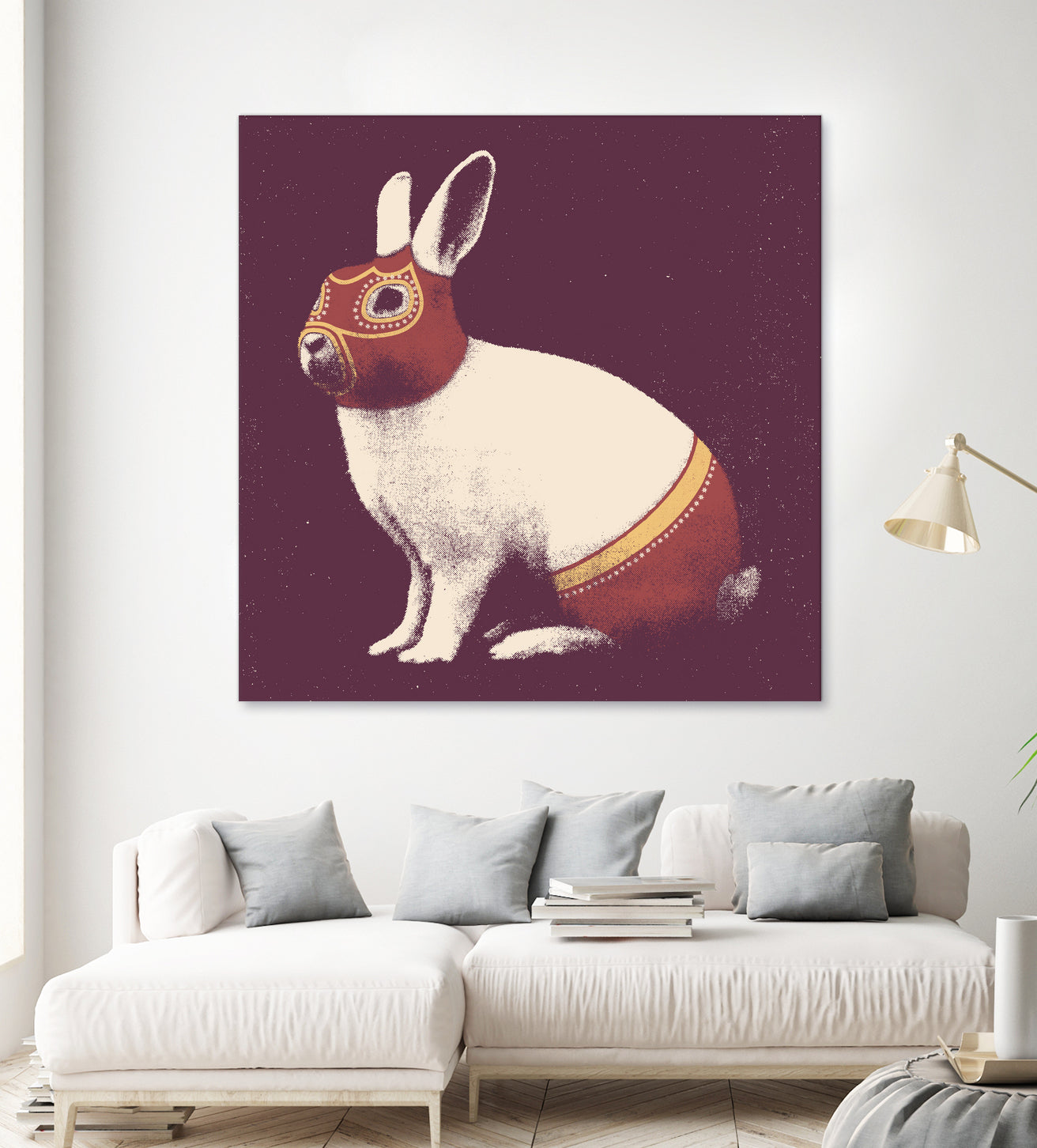 Lapin Catcheur (Rabbit Wrestler) by Florent Bodart on GIANT ART - digital drawing