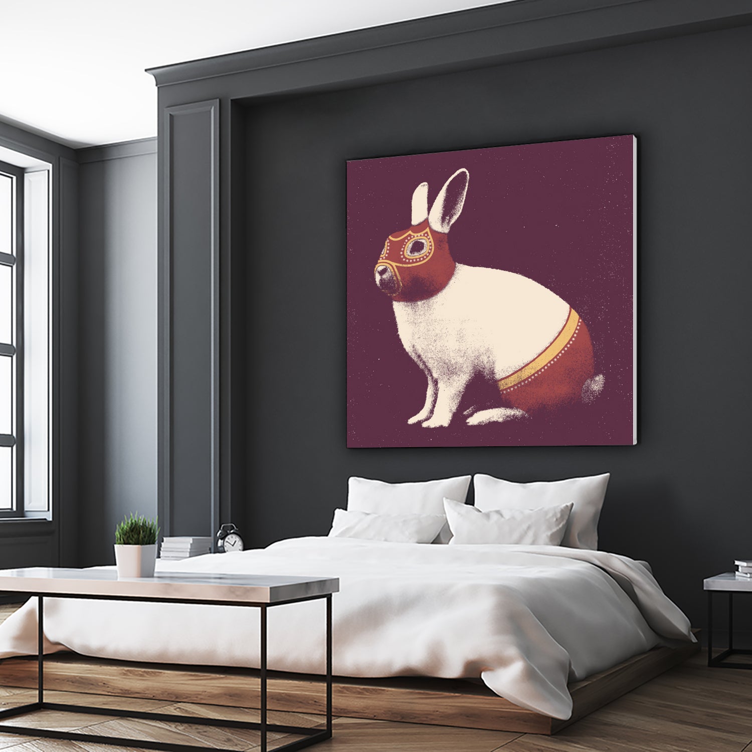 Lapin Catcheur (Rabbit Wrestler) by Florent Bodart on GIANT ART - digital drawing