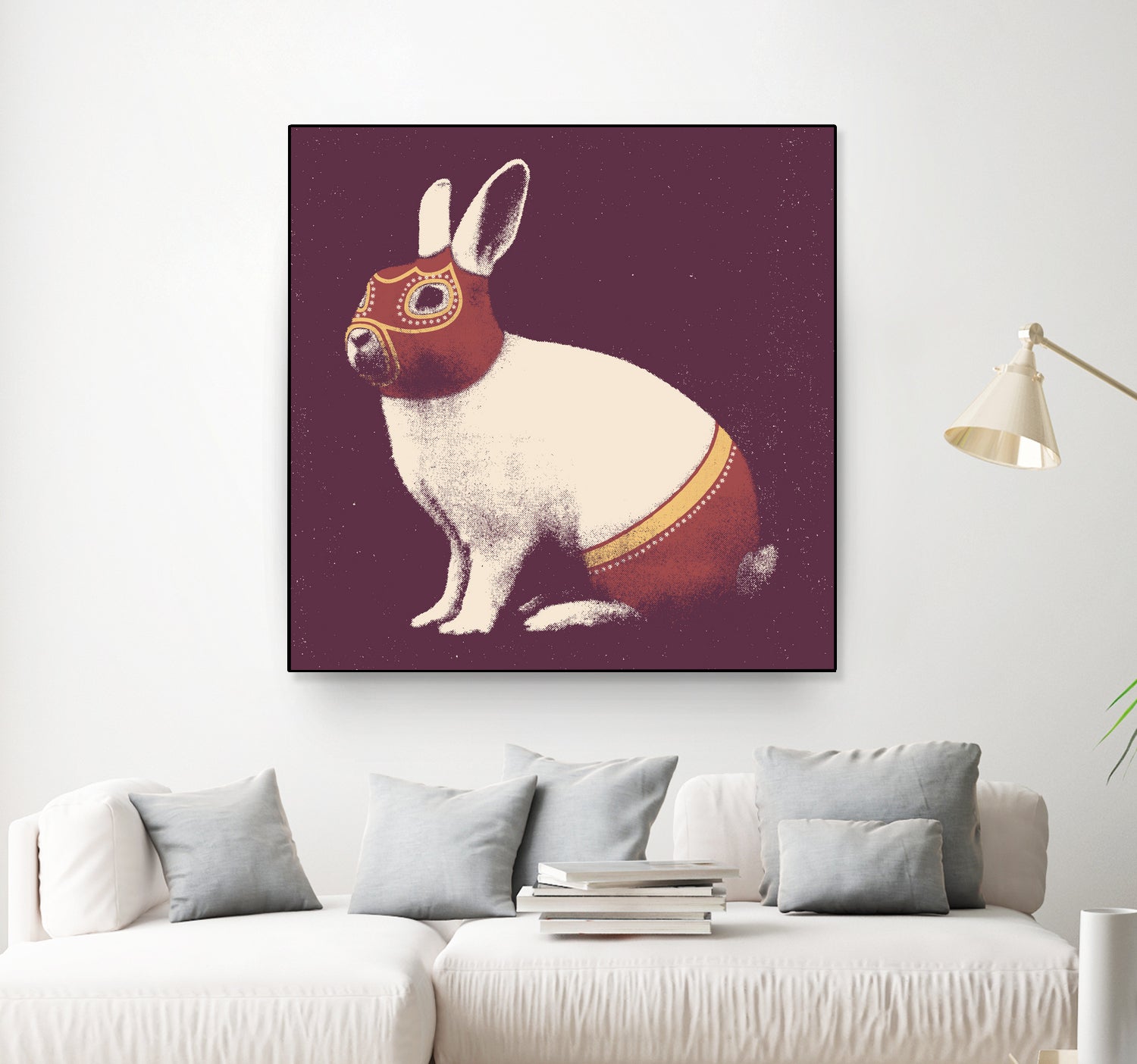 Lapin Catcheur (Rabbit Wrestler) by Florent Bodart on GIANT ART - digital drawing