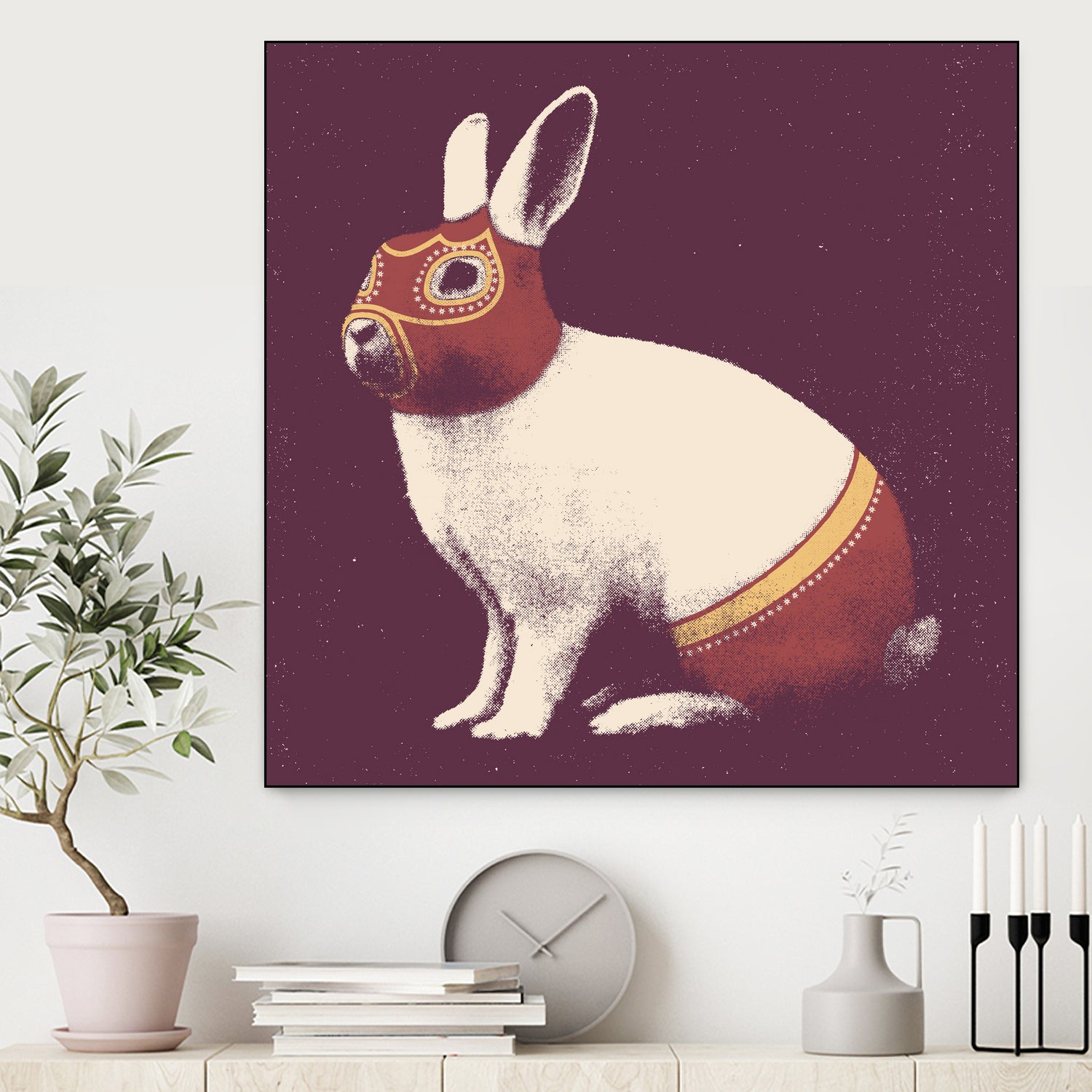 Lapin Catcheur (Rabbit Wrestler) by Florent Bodart on GIANT ART - digital drawing