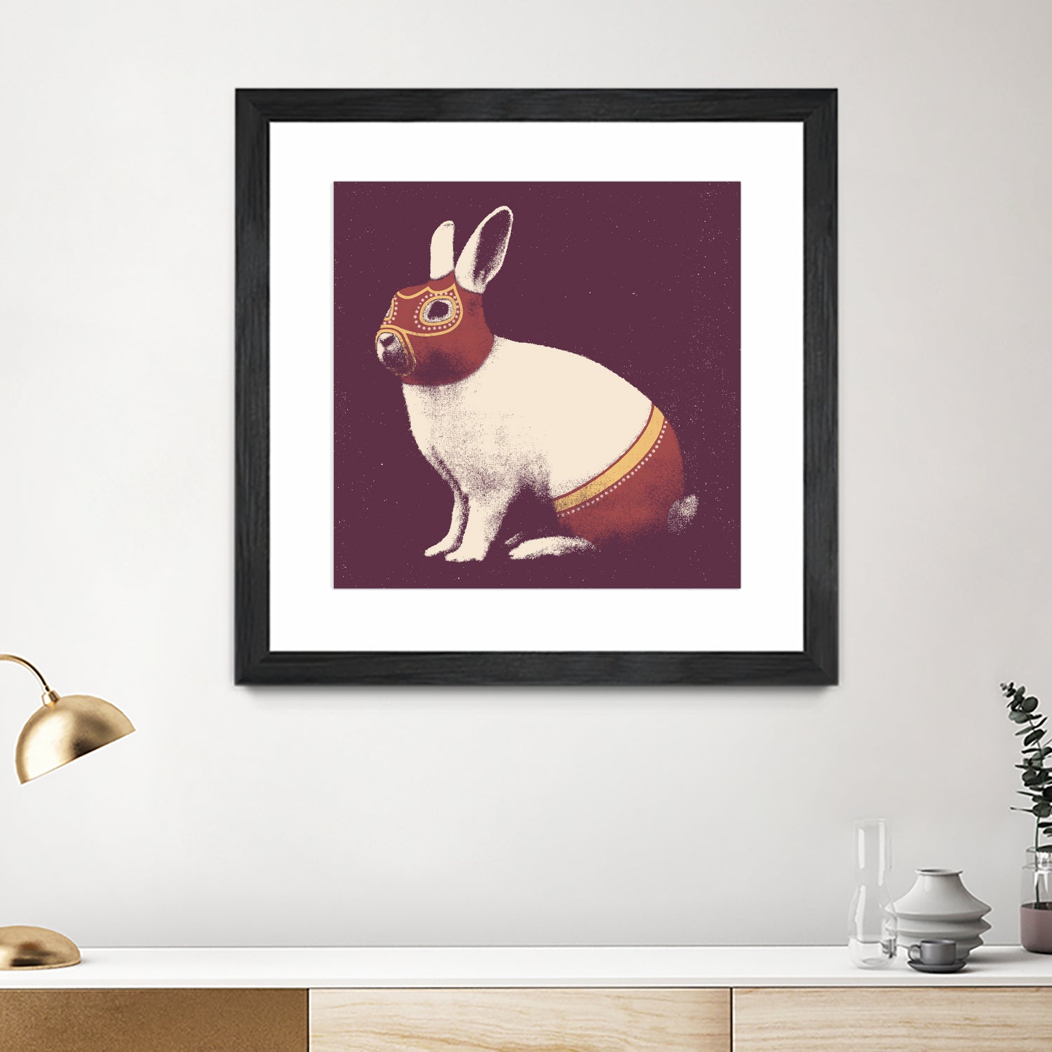 Lapin Catcheur (Rabbit Wrestler) by Florent Bodart on GIANT ART - digital drawing