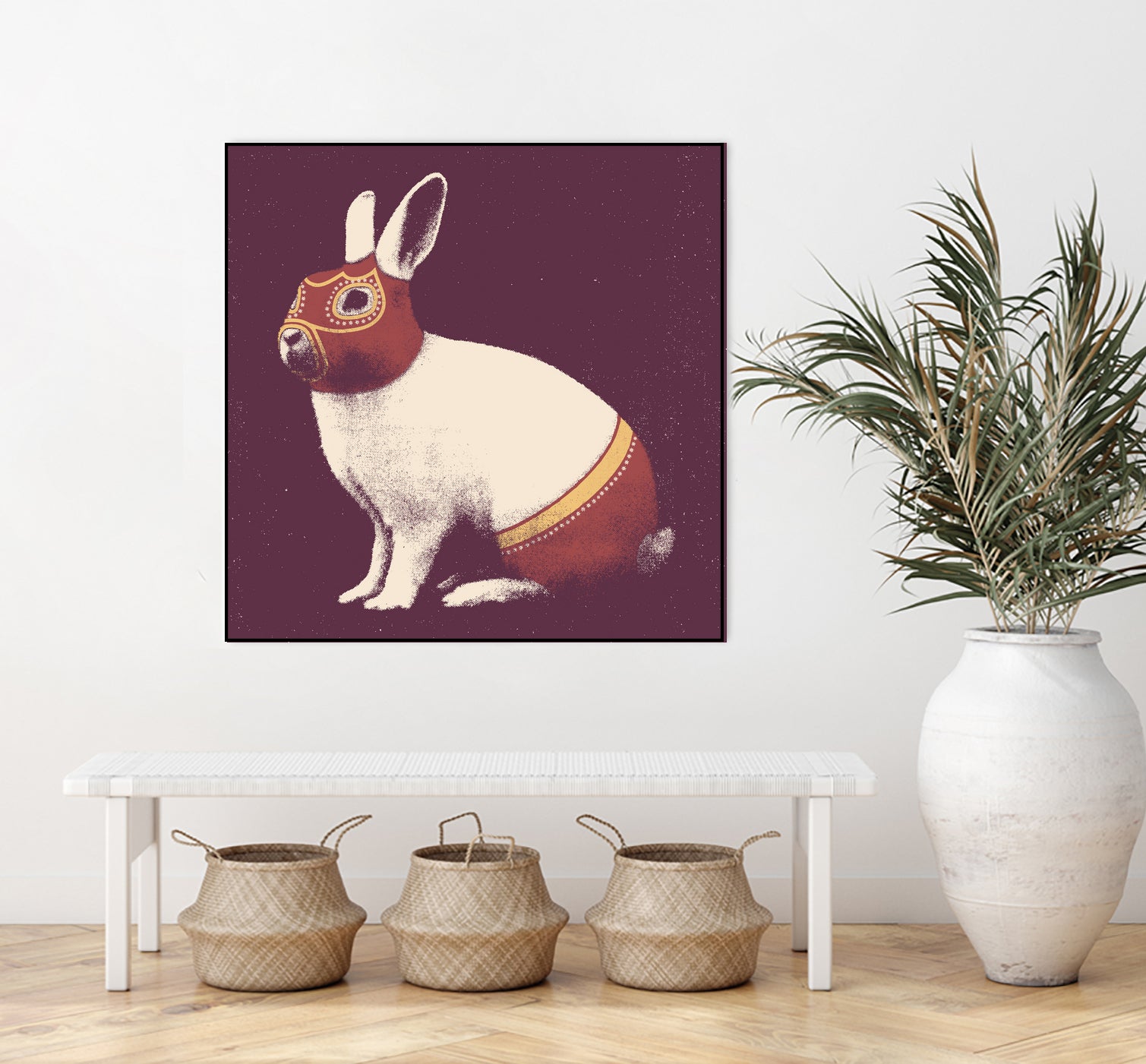 Lapin Catcheur (Rabbit Wrestler) by Florent Bodart on GIANT ART - digital drawing