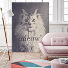 Famous Quotes #2 (anonymous cat, 1952) by Florent Bodart on GIANT ART - fuchsia mixed media