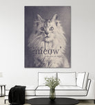 Famous Quotes #2 (anonymous cat, 1952) by Florent Bodart on GIANT ART - fuchsia mixed media