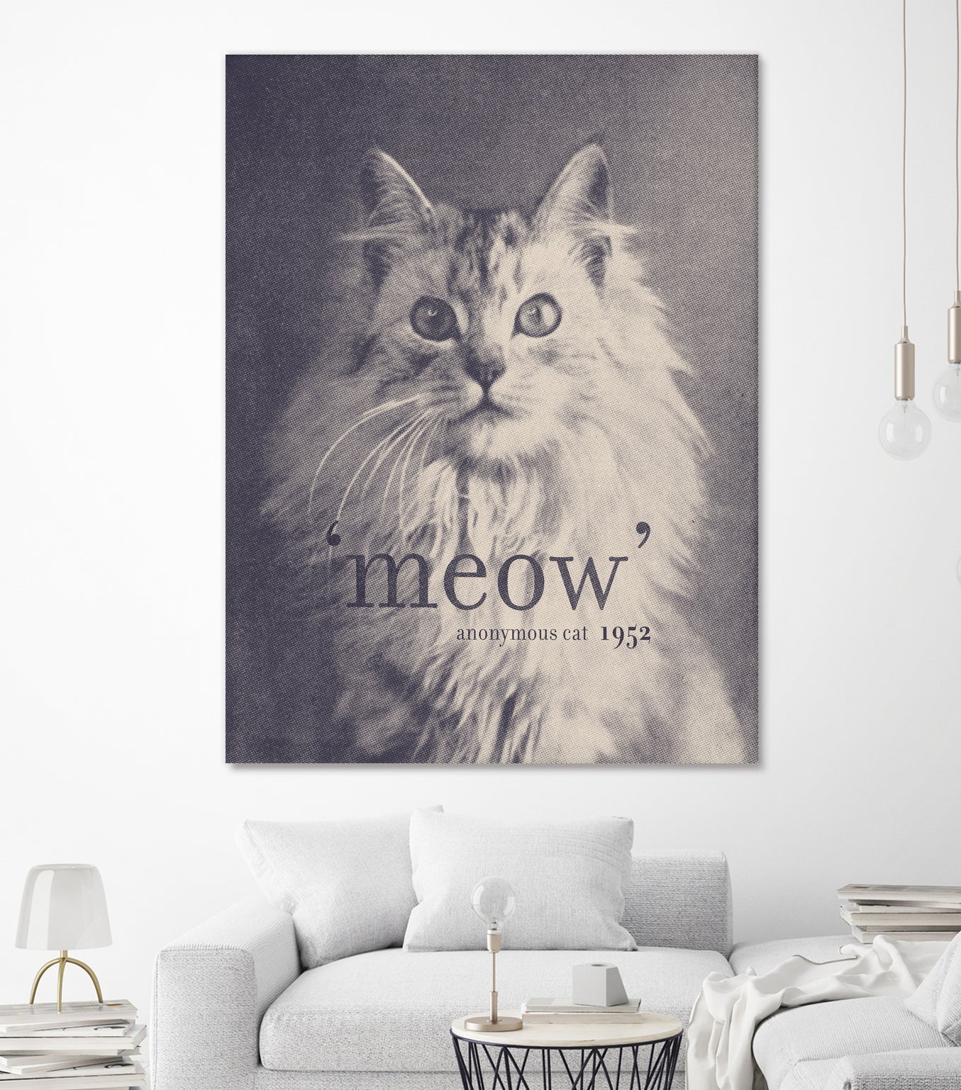 Famous Quotes #2 (anonymous cat, 1952) by Florent Bodart on GIANT ART - fuchsia mixed media