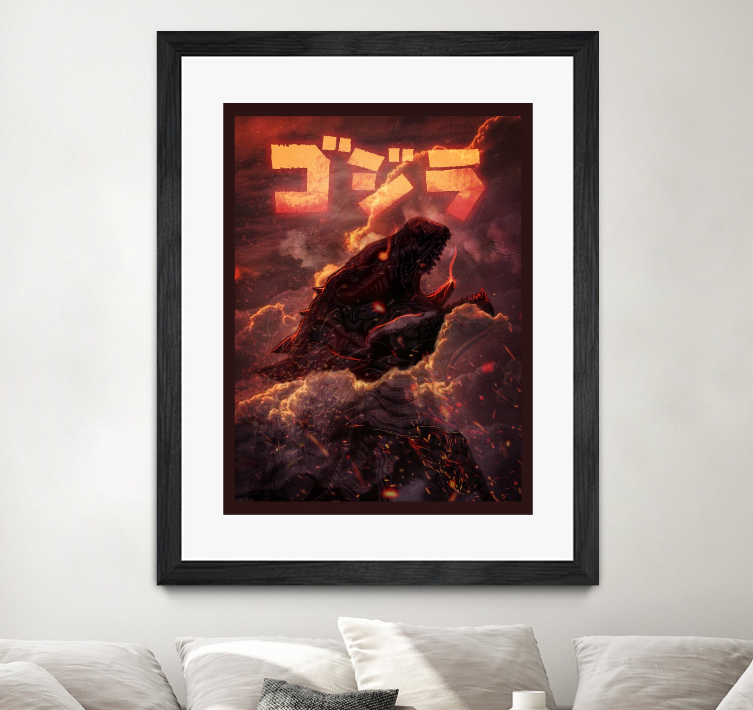 GODZILLA by Ibal Hirata on GIANT ART - black digital painting