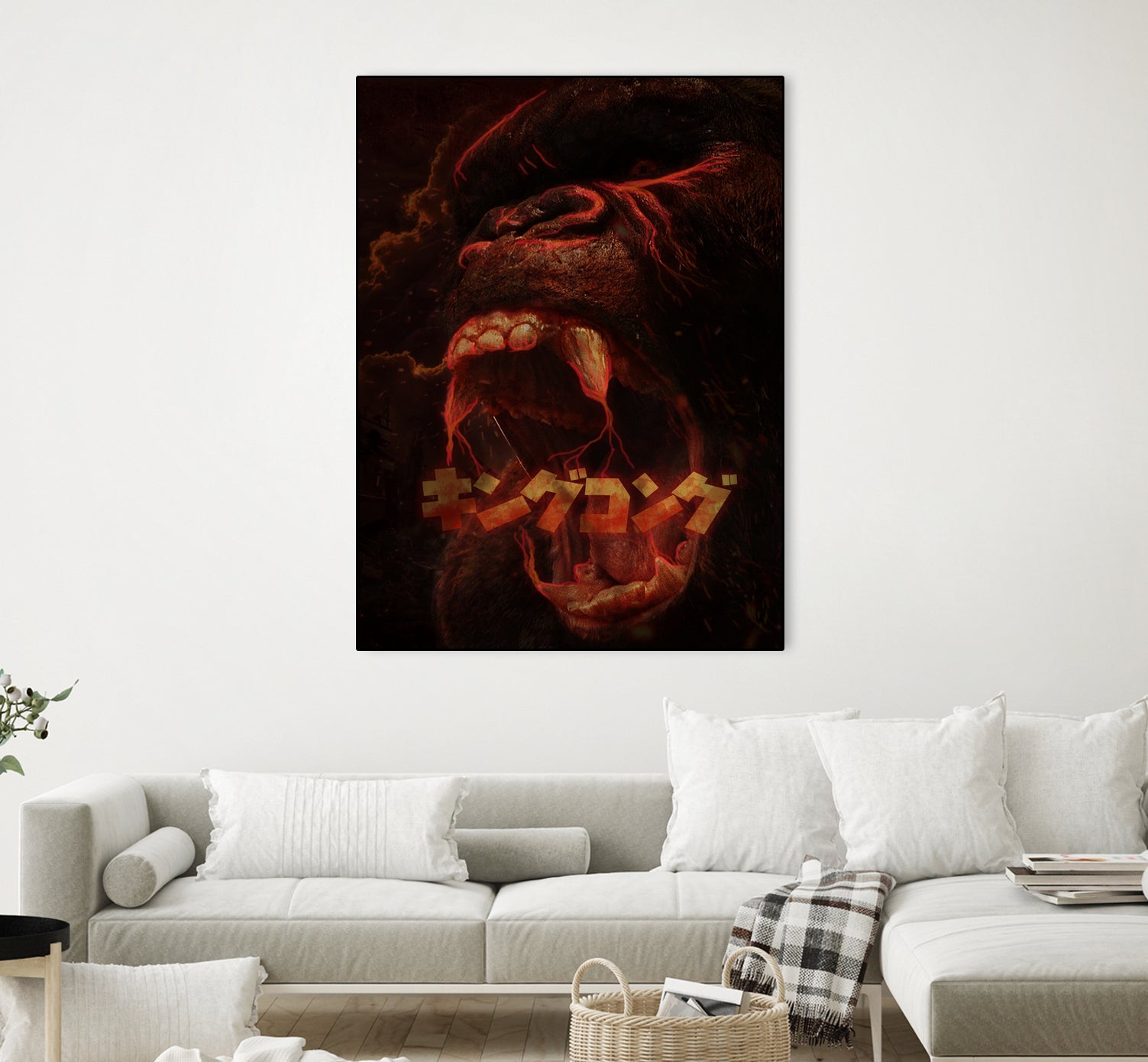 KING KONG - KING OF THE MONSTERS by Ibal Hirata on GIANT ART - white digital painting