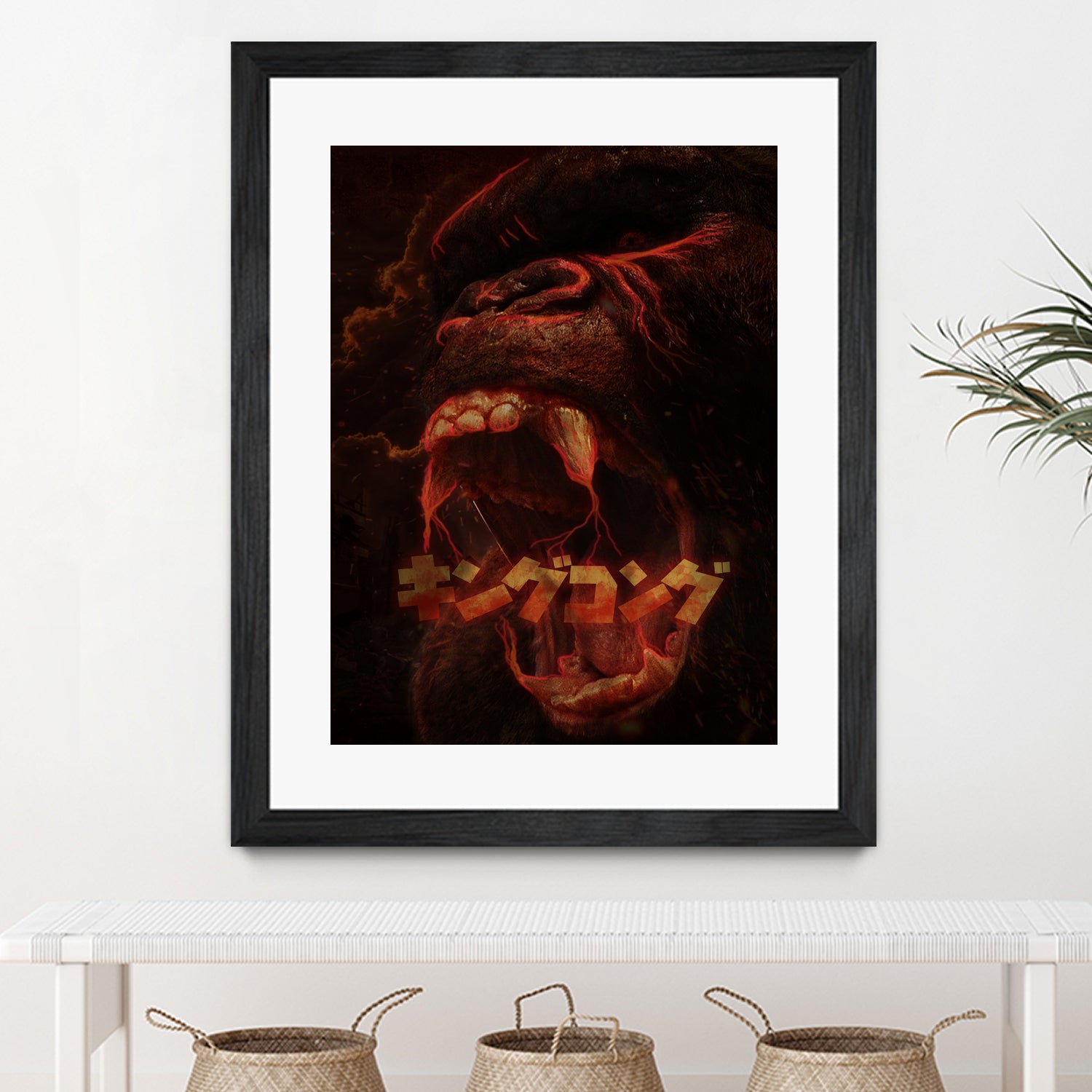 KING KONG - KING OF THE MONSTERS by Ibal Hirata on GIANT ART - white digital painting