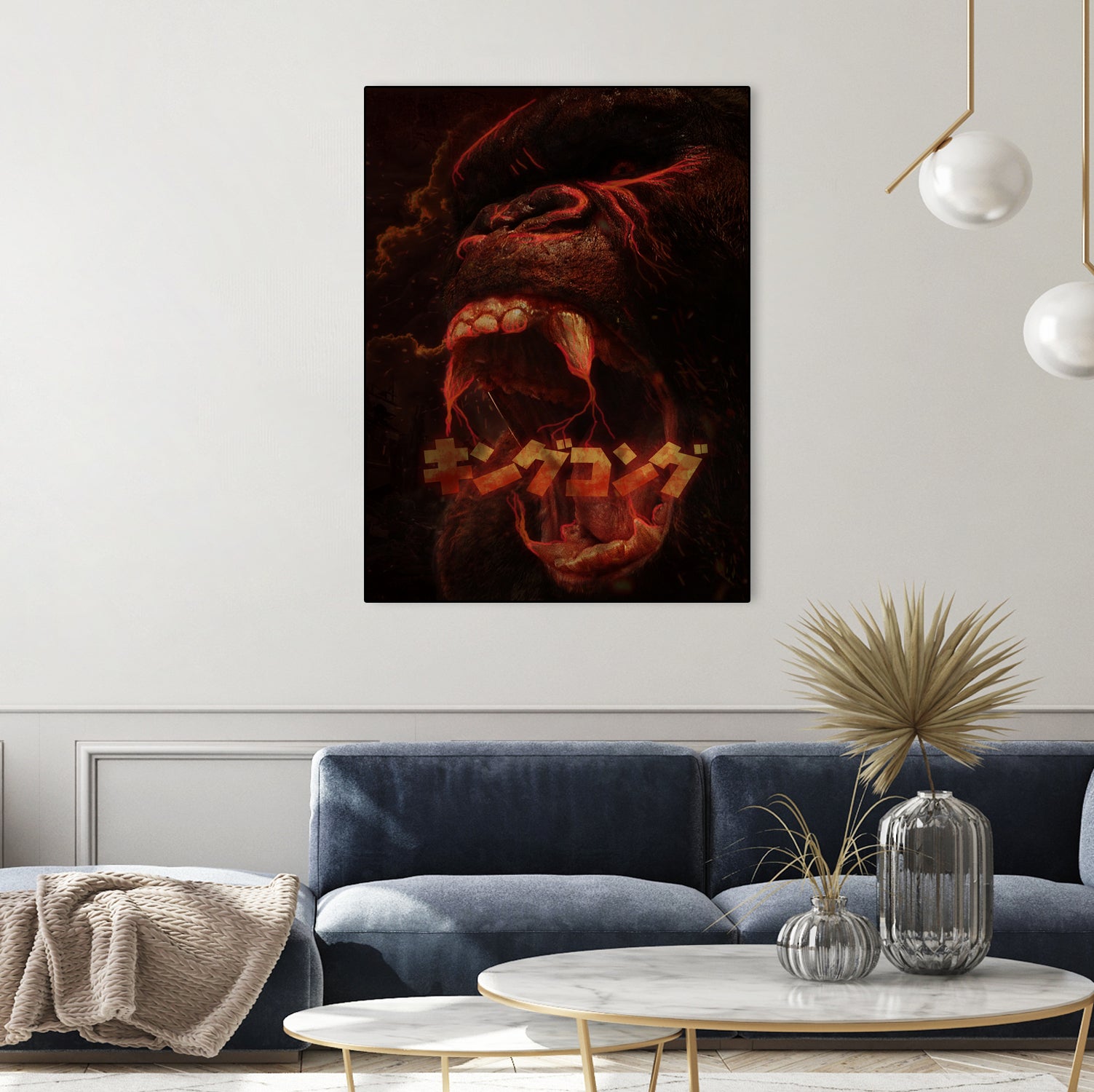 KING KONG - KING OF THE MONSTERS by Ibal Hirata on GIANT ART - white digital painting