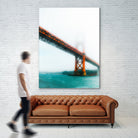 bridge and bay view at Golden Gate Bridge, San Francisco by sutee monchitnukul on GIANT ART - red photo manipulation