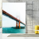 bridge and bay view at Golden Gate Bridge, San Francisco by sutee monchitnukul on GIANT ART - red photo manipulation