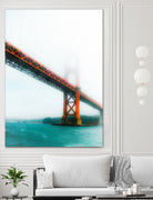 bridge and bay view at Golden Gate Bridge, San Francisco by sutee monchitnukul on GIANT ART - red photo manipulation