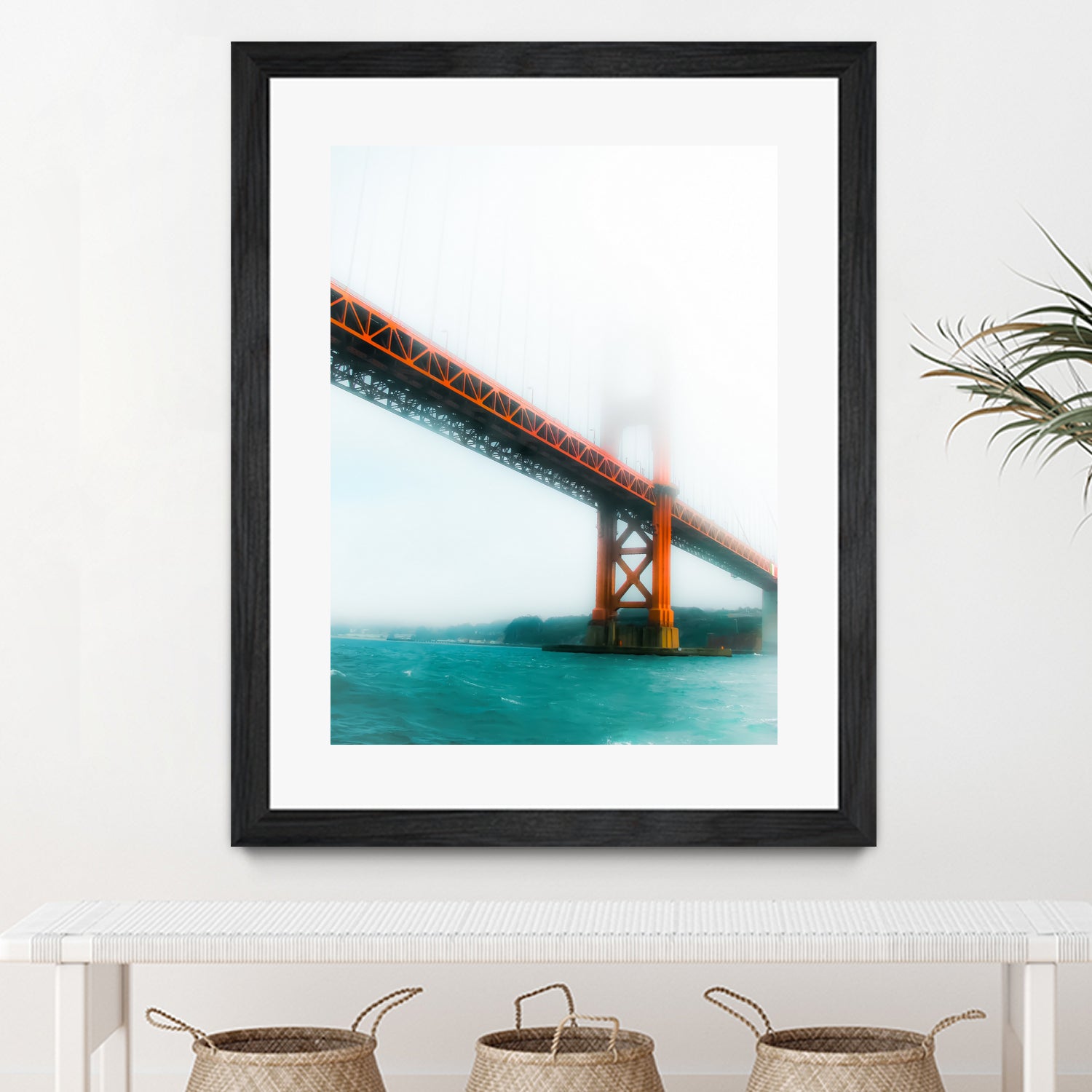 bridge and bay view at Golden Gate Bridge, San Francisco by sutee monchitnukul on GIANT ART - red photo manipulation