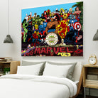 Sgt Marvels Superhero Club Band by Dan Avenell on GIANT ART - black digital painting