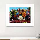 Sgt Marvels Superhero Club Band by Dan Avenell on GIANT ART - black digital painting