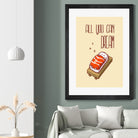 nigiri sake sleep by Paola Morpheus on GIANT ART - yellow vector illustration