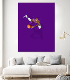 Frequent Fliers / LeBron by Jason Ratliff on GIANT ART - fuchsia digital painting