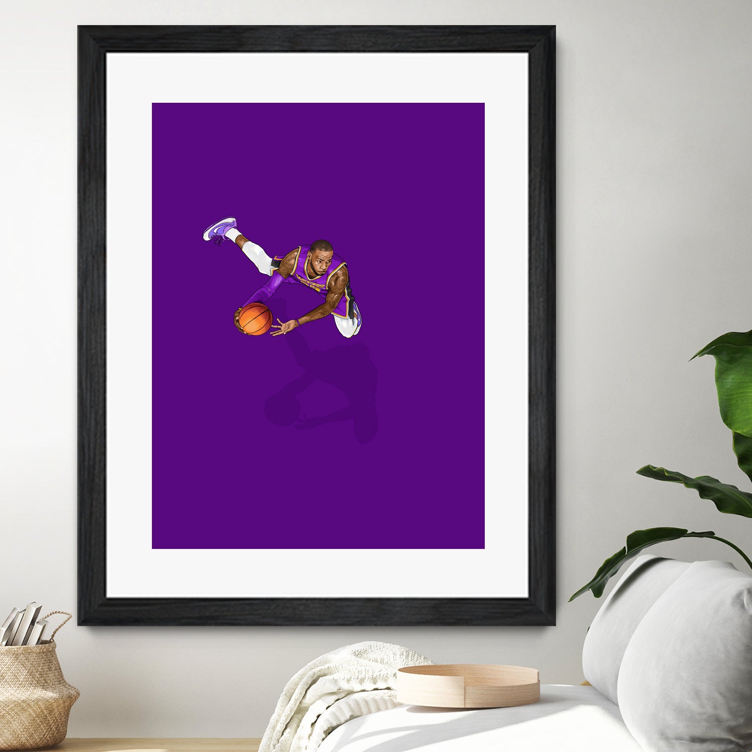 Frequent Fliers / LeBron by Jason Ratliff on GIANT ART - fuchsia digital painting