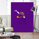 Frequent Fliers / LeBron by Jason Ratliff on GIANT ART - fuchsia digital painting