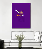 Frequent Fliers / LeBron by Jason Ratliff on GIANT ART - fuchsia digital painting