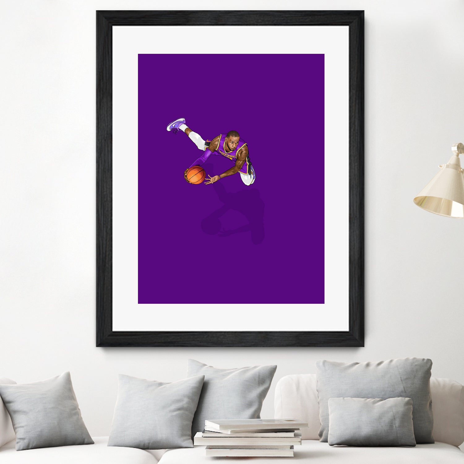 Frequent Fliers / LeBron by Jason Ratliff on GIANT ART - fuchsia digital painting