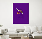 Frequent Fliers / LeBron by Jason Ratliff on GIANT ART - fuchsia digital painting