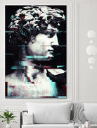 Abstract fractions of David by Menelaos Trompoukis on GIANT ART - black digital painting