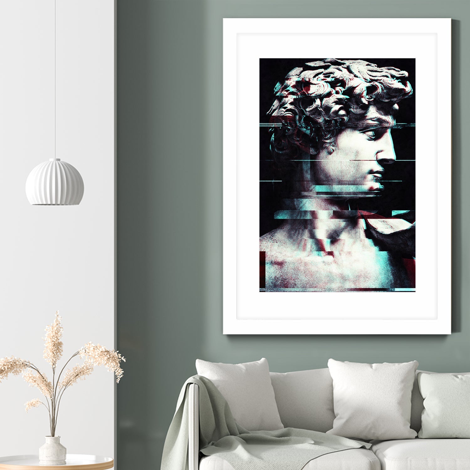 Abstract fractions of David by Menelaos Trompoukis on GIANT ART - black digital painting