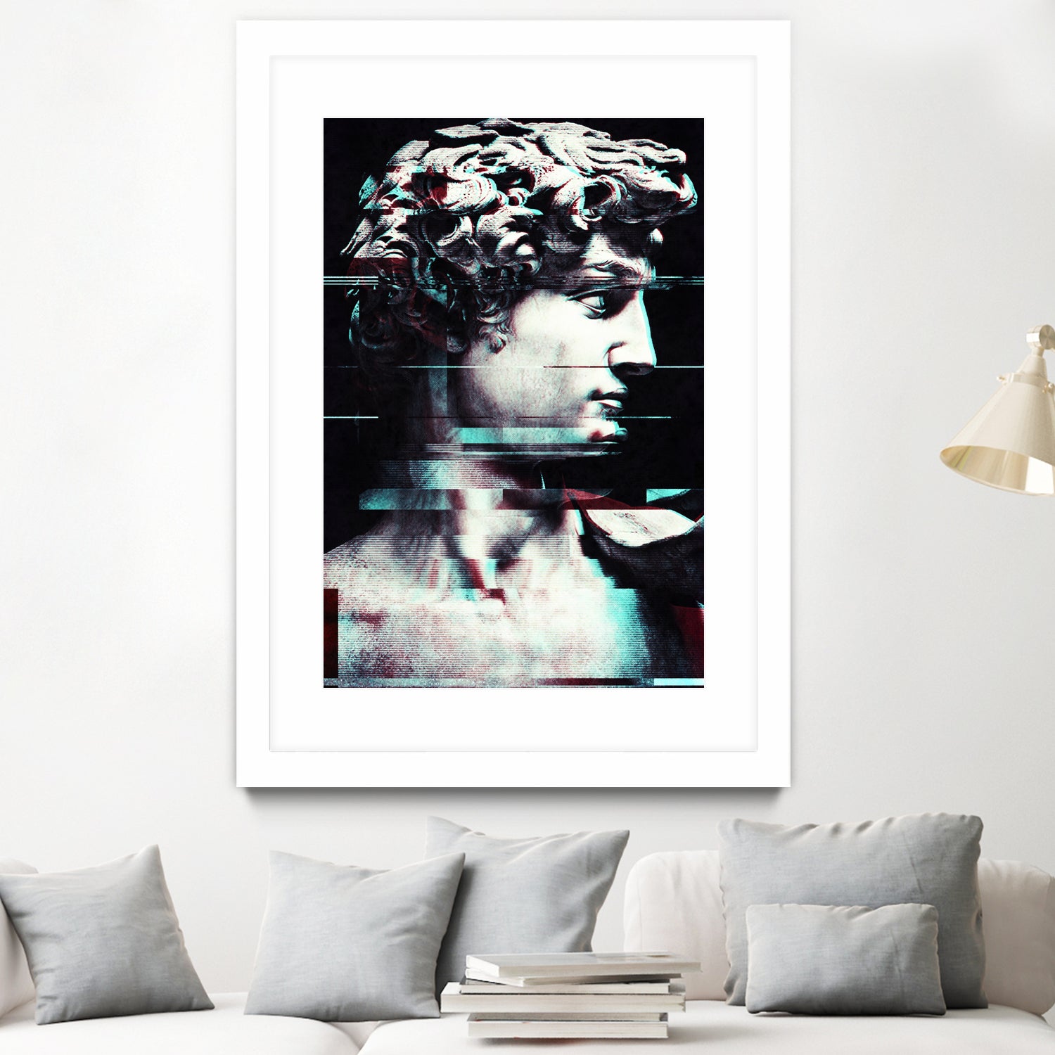 Abstract fractions of David by Menelaos Trompoukis on GIANT ART - black digital painting