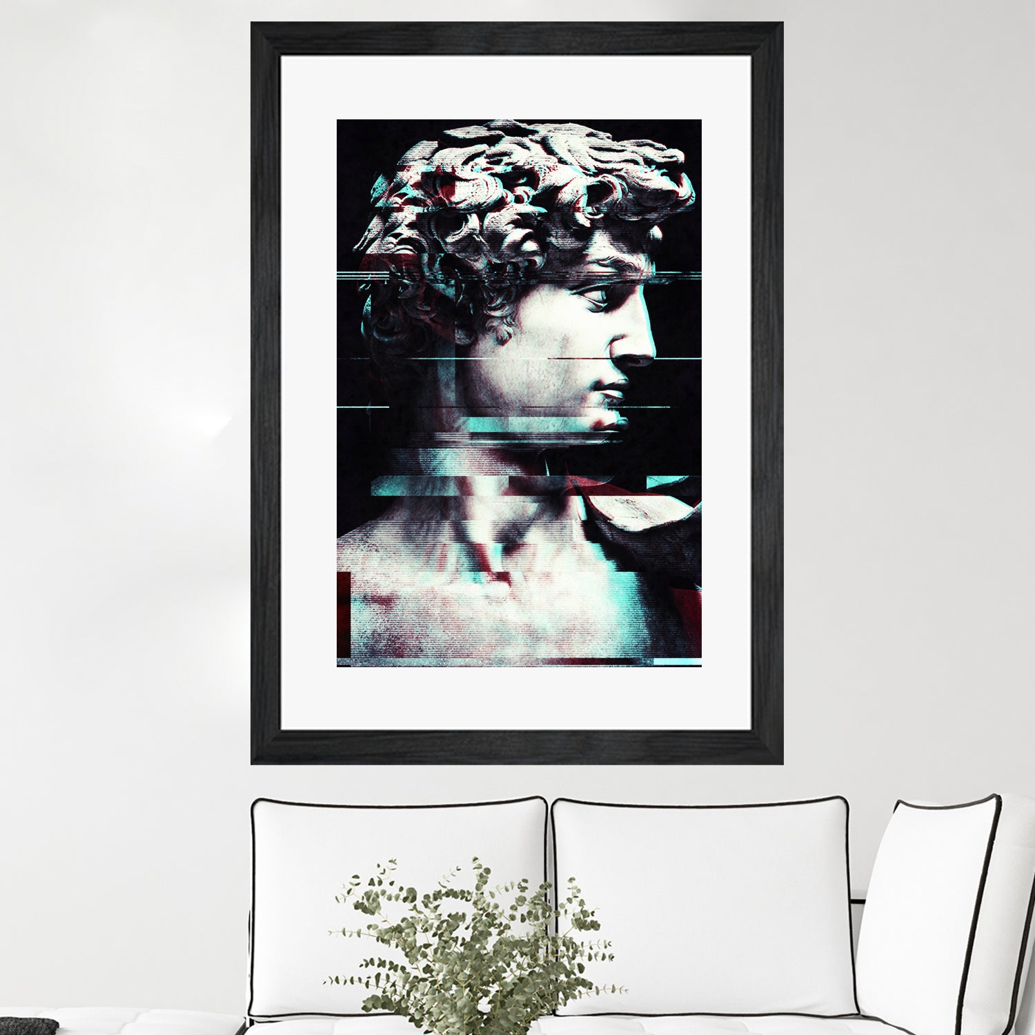 Abstract fractions of David by Menelaos Trompoukis on GIANT ART - black digital painting