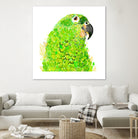 Green Parrot by Reid Harrison on GIANT ART - green digital painting