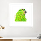 Green Parrot by Reid Harrison on GIANT ART - green digital painting