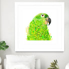 Green Parrot by Reid Harrison on GIANT ART - green digital painting