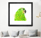 Green Parrot by Reid Harrison on GIANT ART - green digital painting