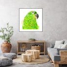 Green Parrot by Reid Harrison on GIANT ART - green digital painting