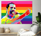 freddy mercury pride by Ahmad Nusyirwan on GIANT ART - yellow digital drawing