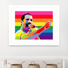 freddy mercury pride by Ahmad Nusyirwan on GIANT ART - yellow digital drawing