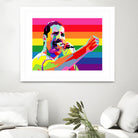 freddy mercury pride by Ahmad Nusyirwan on GIANT ART - yellow digital drawing