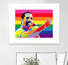 freddy mercury pride by Ahmad Nusyirwan on GIANT ART - yellow digital drawing