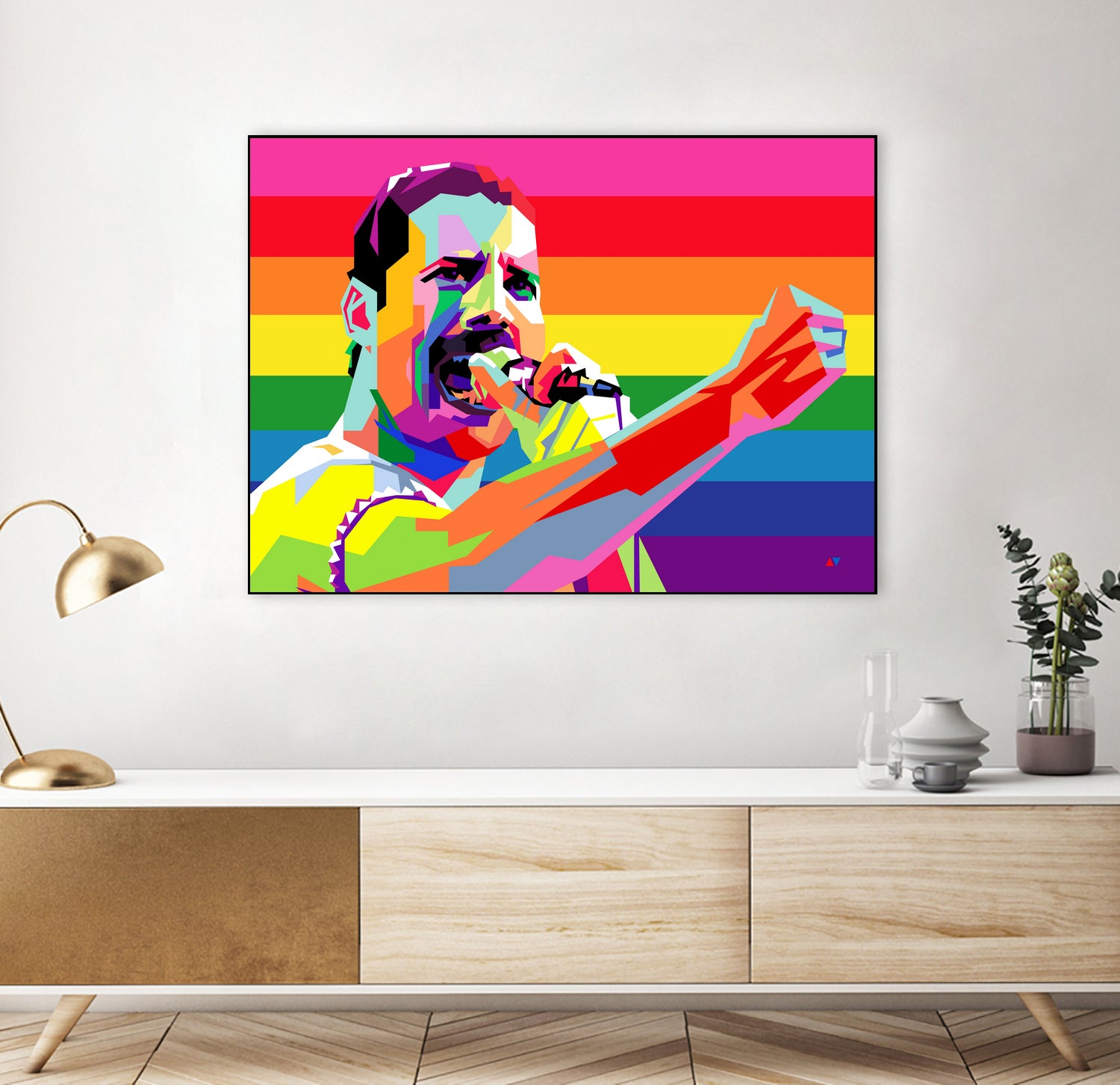 freddy mercury pride by Ahmad Nusyirwan on GIANT ART - yellow digital drawing