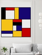 Mondrian De Stijl by Saadana Shanmukam on GIANT ART - yellow digital drawing