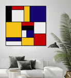 Mondrian De Stijl by Saadana Shanmukam on GIANT ART - yellow digital drawing